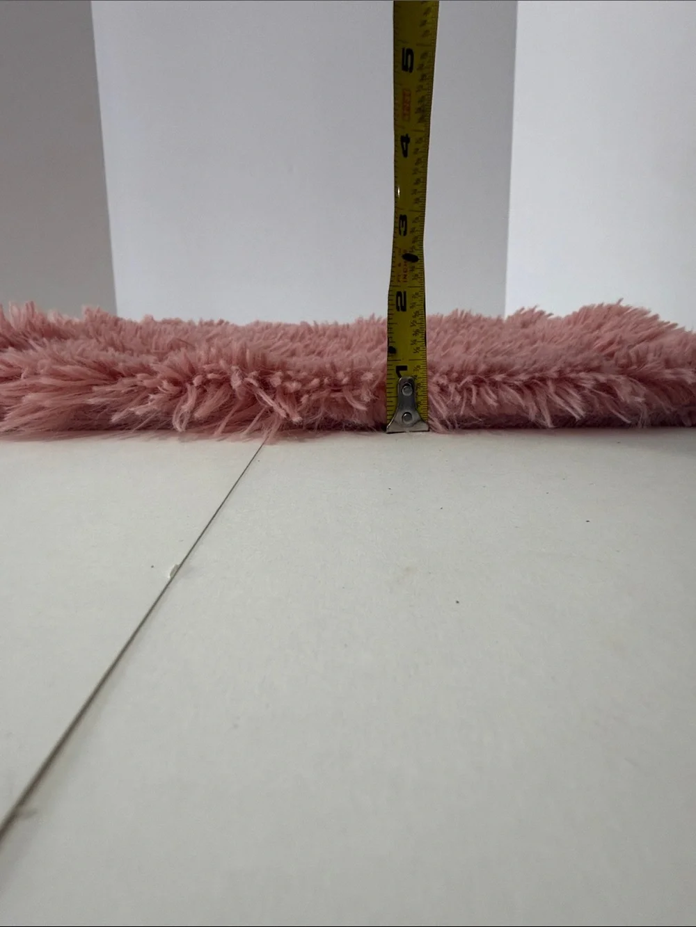 Blush Pink Faux Fur Square Pillow Cover